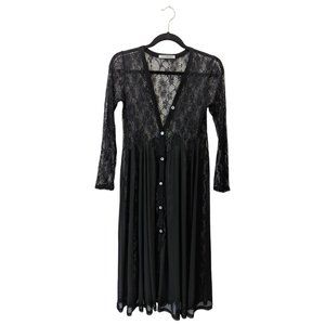 SottoMettimi Black Sheer Lace Dress